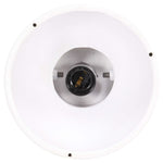 Industrial Ceiling Lamp White E27 Mango Wood 320524