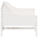 Day Bed without Mattress White 75x190 cm Small Single Solid Wood Pine 842843
