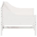 ZNTS Day Bed without Mattress White 90x190 cm Single Solid Wood Pine 842839