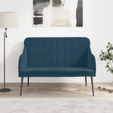 Bench Blue 110x76x80 cm Velvet 351473