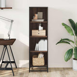 Book Cabinet Brown Oak 40x35x139 cm Engineered Wood 849128