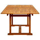 Garden Dining Table x100x75 cm Solid Acacia Wood 316566