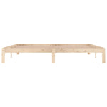Bed Frame without Mattress Solid Wood Pine 200x200cm 810385