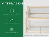 Wooden Cold Frame Greenhouse Garden Portable Raised Planter 30475764