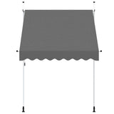 Window Awning Anthracite Polyester with PU coating and steel frame 143688