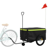 Bike Trailer Black and Green 45 kg Iron 94116