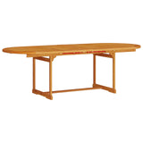 Garden Dining Set Folding 7 pcs Brown Solid Acacia Wood 3375722