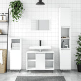 Bathroom Cabinet White 30x30x100 cm Engineered Wood 831556