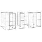 Outdoor Dog Kennel Galvanised Steel 9,68 m 3082284
