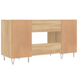 Desk Sonoma Oak 140x50x75 cm Engineered Wood 829543