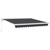 Retractable Awning Anthracite 300 x 250 cm Fabric and Metal 3329929