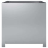 Garden Planter 50x50x50 cm Galvanised Steel 851218