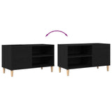 Record Cabinet Black oak 84.5 x 38 x 48 cm Engineered Wood 862866