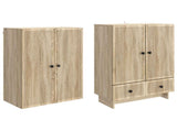 Cabinet Set 2 pcs Sonoma Oak 66 x 34.5 x 95 cm Engineered Wood 3416351