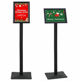Pedestal Poster Stand Silver A4 Cast Iron 42020978