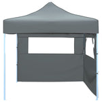 Foldable Party Tent Pop-Up with 2 Sidewalls 3x3 m Anthracite 44965