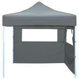 Foldable Party Tent Pop-Up with 2 Sidewalls 3x3 m Anthracite 44965