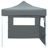 Foldable Party Tent Pop-Up with 2 Sidewalls 3x3 m Anthracite 44965