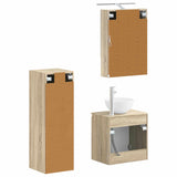 Bathroom Furniture Set 4 pcs Sonoma Oak 3407417