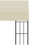 Wall-mounted Gazebo 3x3 m Cream Fabric 47987