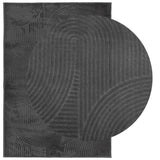 Rug IZA Short Pile Scandinavian Look Anthracite 140x200 cm 375429