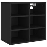 Shoe Cabinet Black 52.5x30x50 cm 808686