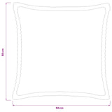 Cushion Cover 12 pcs HOUTEN Light Grey 50 x 50 cm Corduroy 919086