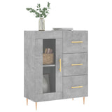 Sideboard Concrete Grey 69.5x34x90 cm Engineered Wood 828032