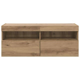 TV Wall Cabinet Artisan Oak 100 x 30 x 40 cm Engineered Wood 882984