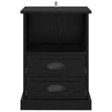 Bedside Cabinet 2 pcs Black Oak 36 x 43 x 60 cm Engineered Wood 881401