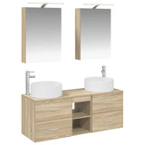 Bathroom Furniture Set 5 pcs Sonoma Oak 3407073
