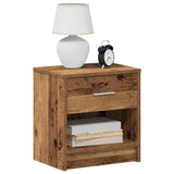Bedside Cabinets 2 pcs with Drawer Old Wood 39x28x41 cm 858764