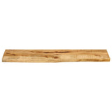 Table Top 120x40x2.5 cm Live Edge Solid Wood Rough Mango 370350