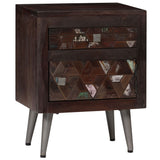 ZNTS Bedside Cabinet Solid Reclaimed Wood 40x30x50 cm 245916