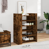 ZNTS Shoe Cabinet Smoked Oak 74.5x37.5x100 cm Engineered Wood 848434