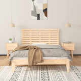 Wall Headboard 141x3x63 cm Solid Wood Pine 824758