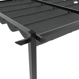 Garden Gazebo with Retractable Roof Anthracite 3x6 m Aluminium 3217062