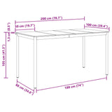 Standing Bar Table Engineered Wood 3415399