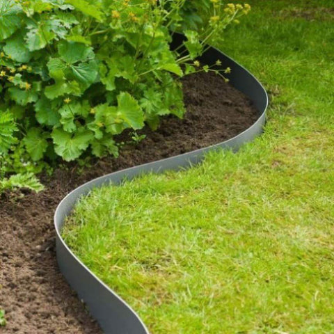 ZNTS Nature Garden Border Edging 15cmx40m 3mm Grey 442631
