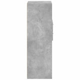 Highboard Concrete Grey 30x42.5x124 cm Engineered Wood 846155