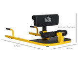 Squat Machine with Push Up Stand, Padded Hip Thrust Bench with Adjustable Cushion for Home Gym Work T3398P349201