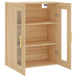 Wall Mounted Cabinet Sonoma Oak 69.5x34x90 cm 828471