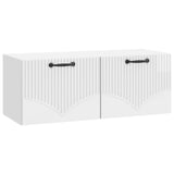 Wall-Mounted TV Cabinet High Gloss White 78.5 x 31 x 30 cm 899059