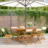 Garden Chair Set of 6 Cream White 3214611