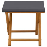 Deck Chair 2 pcs Solid Eucalyptus Wood Grey 42024894