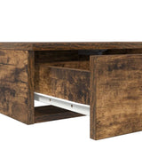 ZNTS Bedside Tables Smoked oak Engineered wood 100 x 36.5 x 16.5 cm 866911