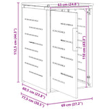 Wheelie Bin Storage Grey 77.5 x 69 x 112.5 cm Stainless Steel 42028998