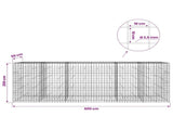 Gabion with 3.5 mm Wire and 10x10 cm Mesh 600x50x200 cm 3463350