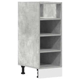 Bottom Cabinet Riga Concrete Grey 30x44.5x81.5 cm Engineered Wood 854196