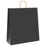 Paper Bags 50 pcs with Handles Black 45x17x48 cm 4101639